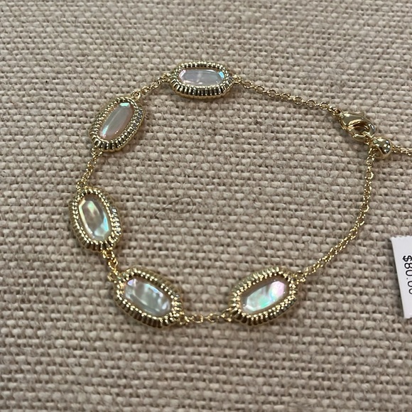 Kendra Scott Grayson Ridge 14K Plated Link Bracelet/NWT - Picture 2 of 7